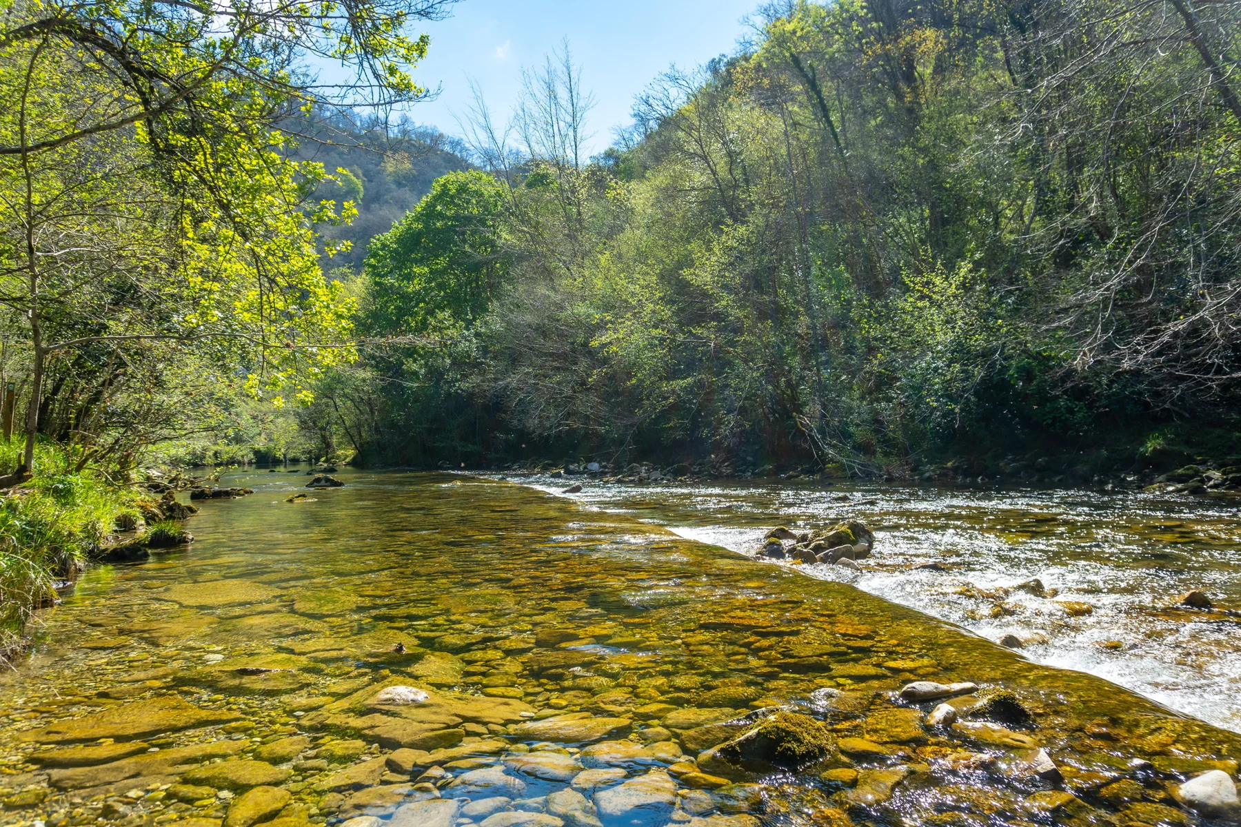 Sella River on the path between the Tornin to the Olla de San Vicente, near Cangas de Onis