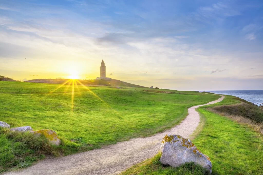 Tower of Hercules - ancient roman lighthouse in A Coruna